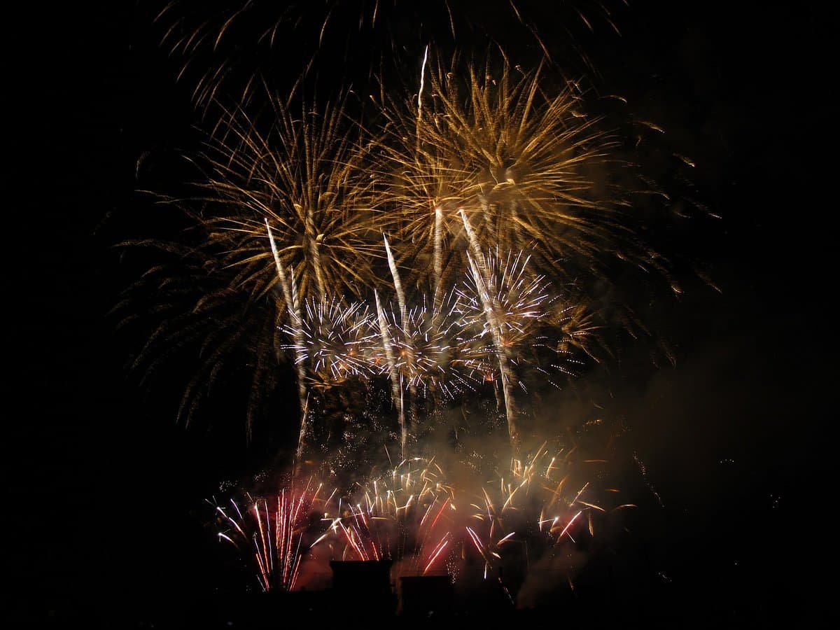 Inashiki Sommerfest-Feuerwerk