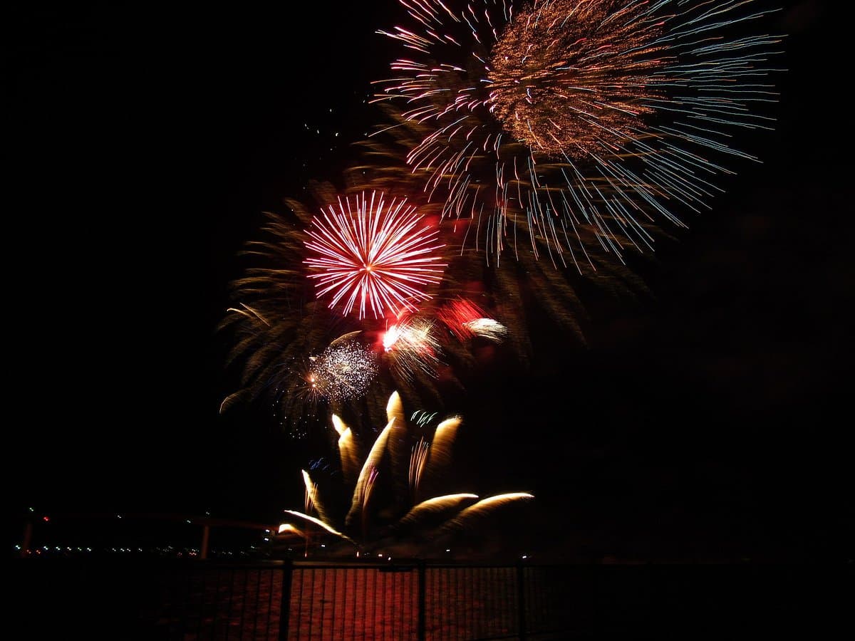 Kisarazu Minato Matsuri Feuerwerk